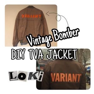Vintage Bomber Jacket - DIY Loki Variant Cosplay TVA Lightweight Jacket
